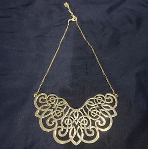 Filigree statement necklace